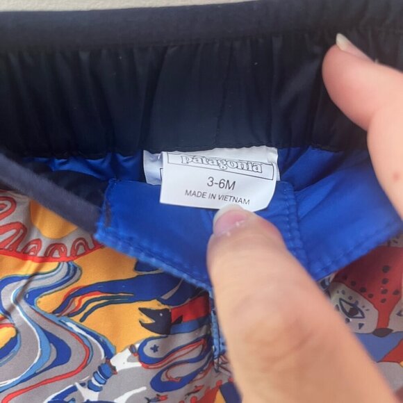 NEW Patagonia Baby Reversible Puff-Ball Pants 3-6M - Picture 4 of 5